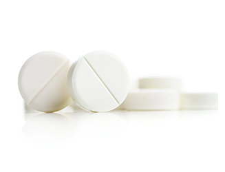 White round tablets like Disulfiram tablets, Sample Image